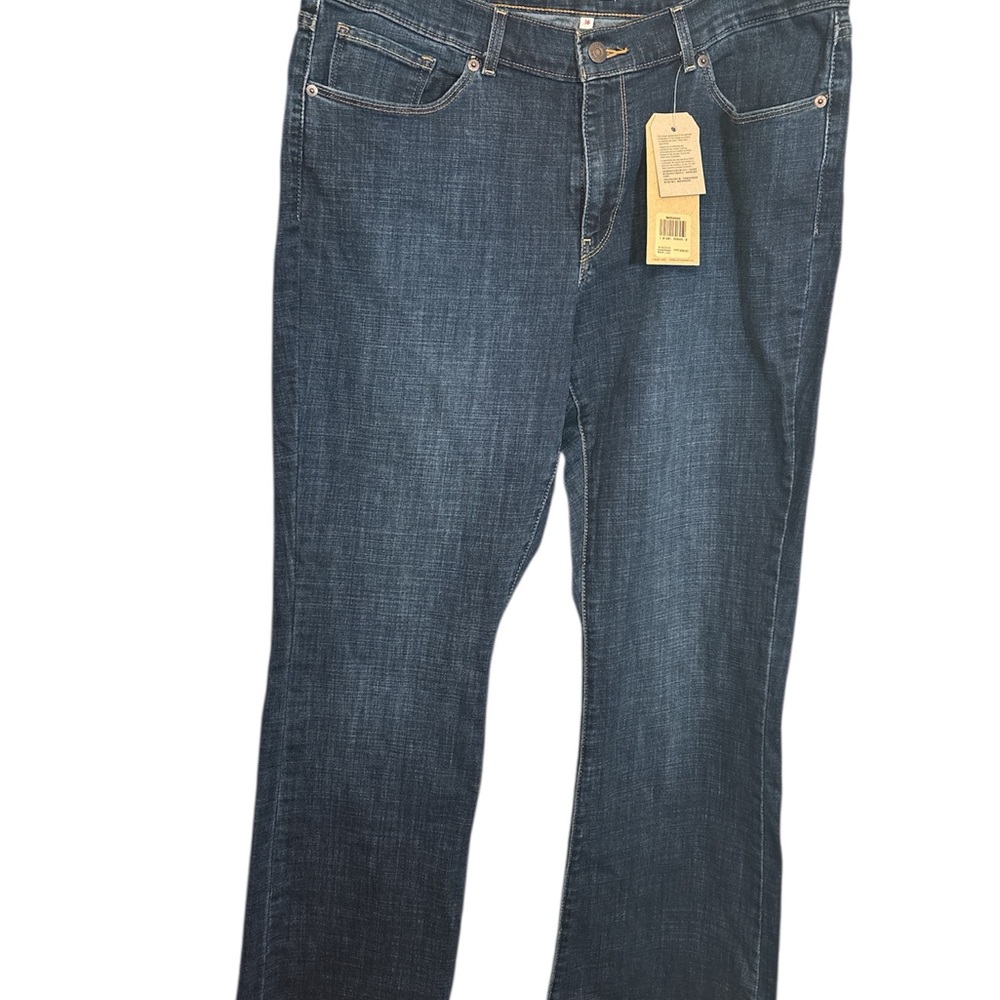 Levi's Women's Bootcut Jeans in Dark Blue Denim